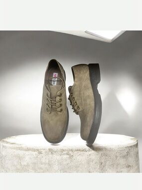 2 Lips Too Taupe Riddle Oxfords with Chunky Black Sole